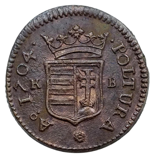 II.Rákóczi Ferenc 1703-1711 poltura 1704 KB